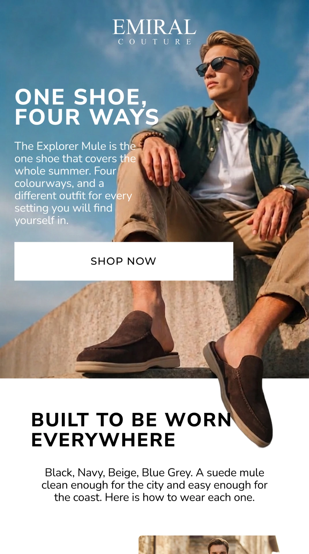 Promotional email design